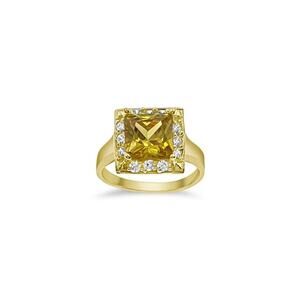 10k Yellow Gold Simulated Citrine Womens Birthstone Ring November